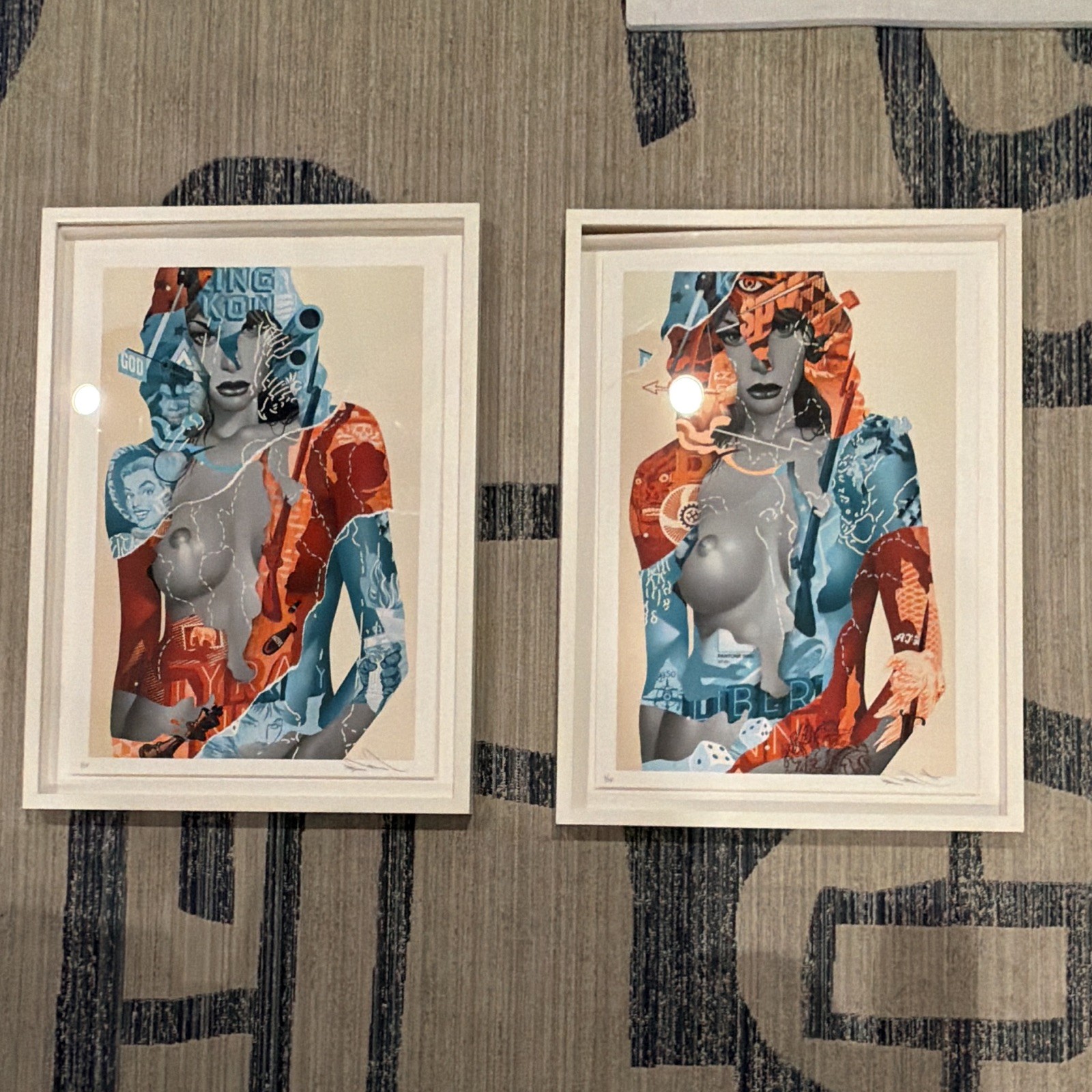 Tristan Eaton Signed and Numbered (Diptych Framed Set) with COA