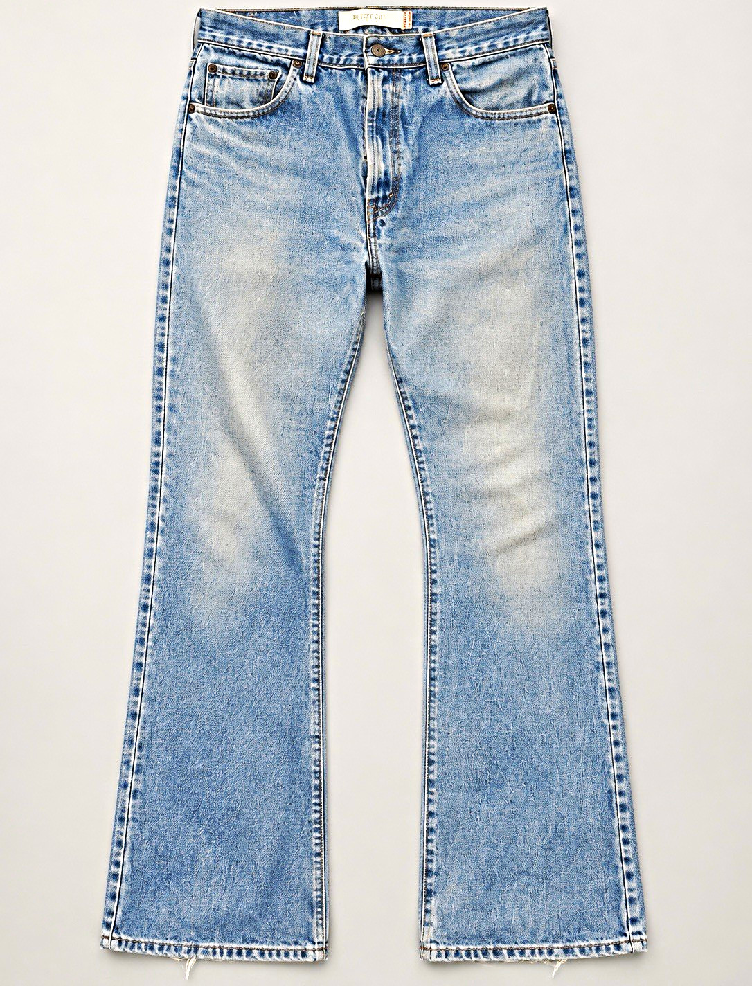 Levi\'s 517 Bootcut Jeans Men’s Blue Light Wash Denim Mid Rise 5-Pocket 34x34