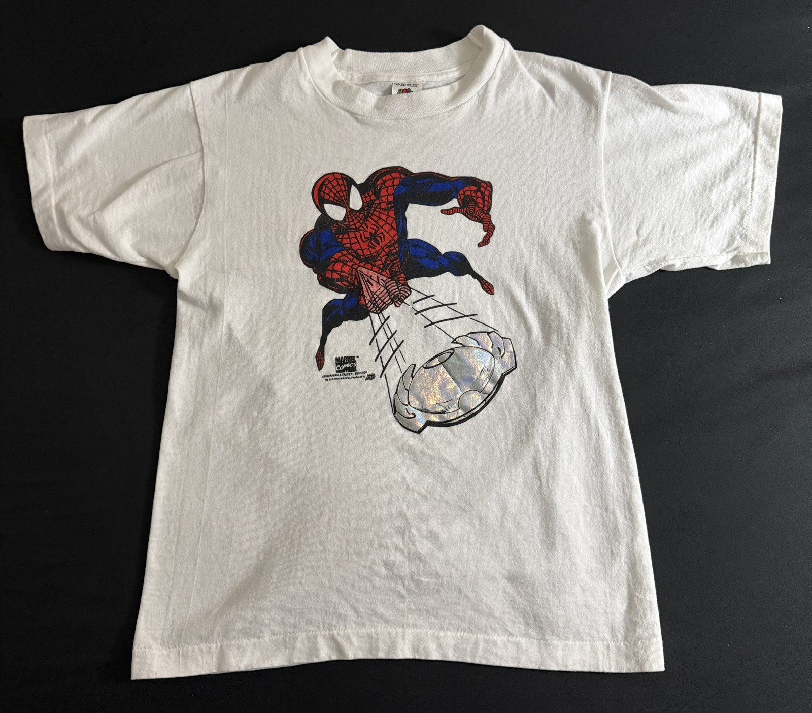 Vintage 1994 Marvel Spider-Man Shirt Single Stitch Fruit of the Loom NWOT