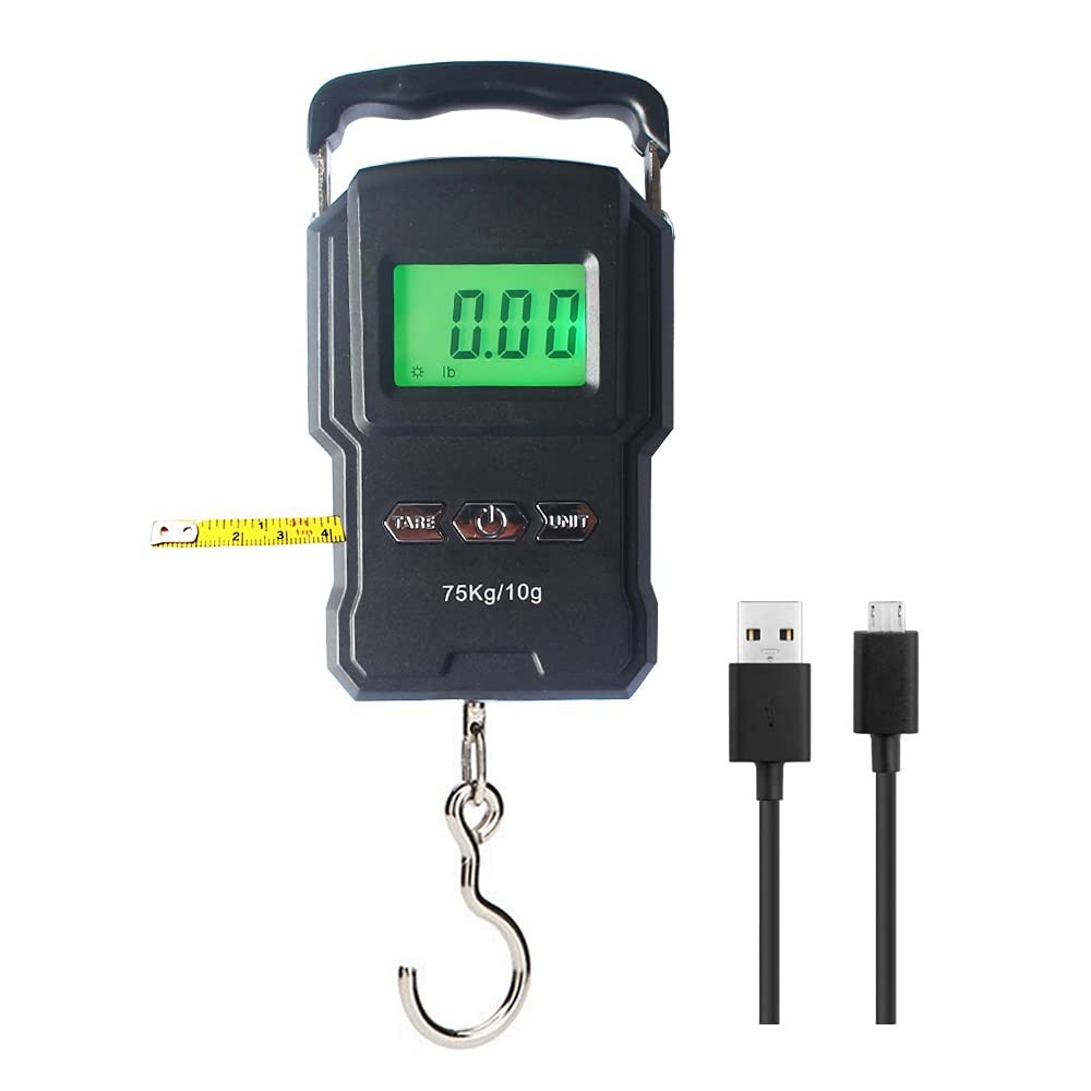 Rechargeable Lugagge Scale Portable Electronic Hook Scale Digital Hanging Bag Lu
