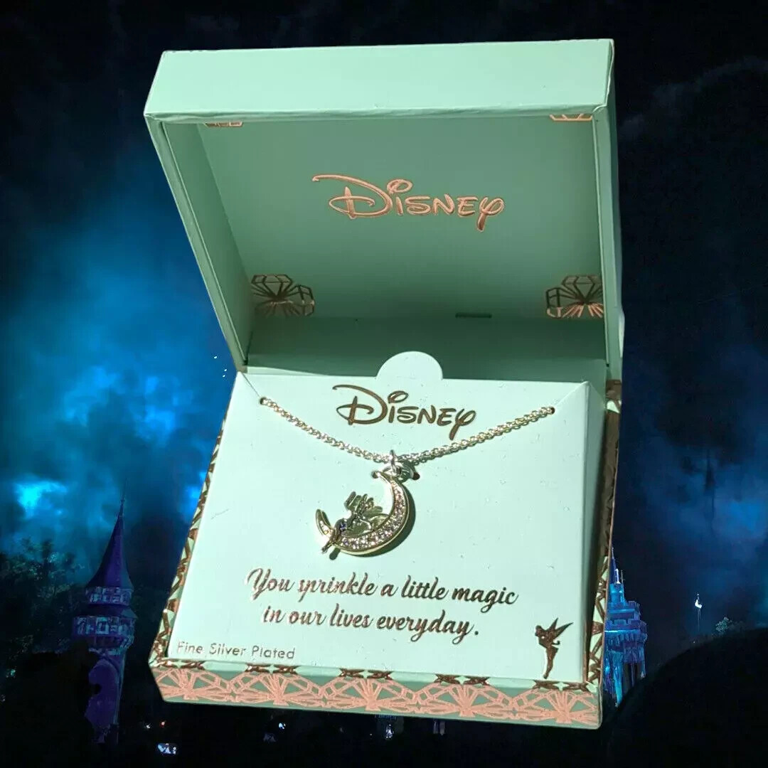 NIB DISNEY Tinker Bell Fine Silver Necklace \