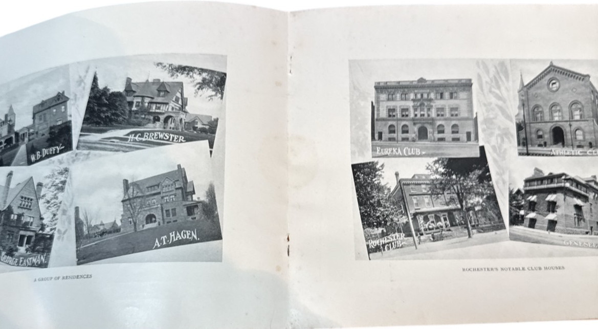 Rochester, NY Souvenir Book of old black and white photos on each page History Rochester, NY Souvenir Book of old black and white photos on each page History