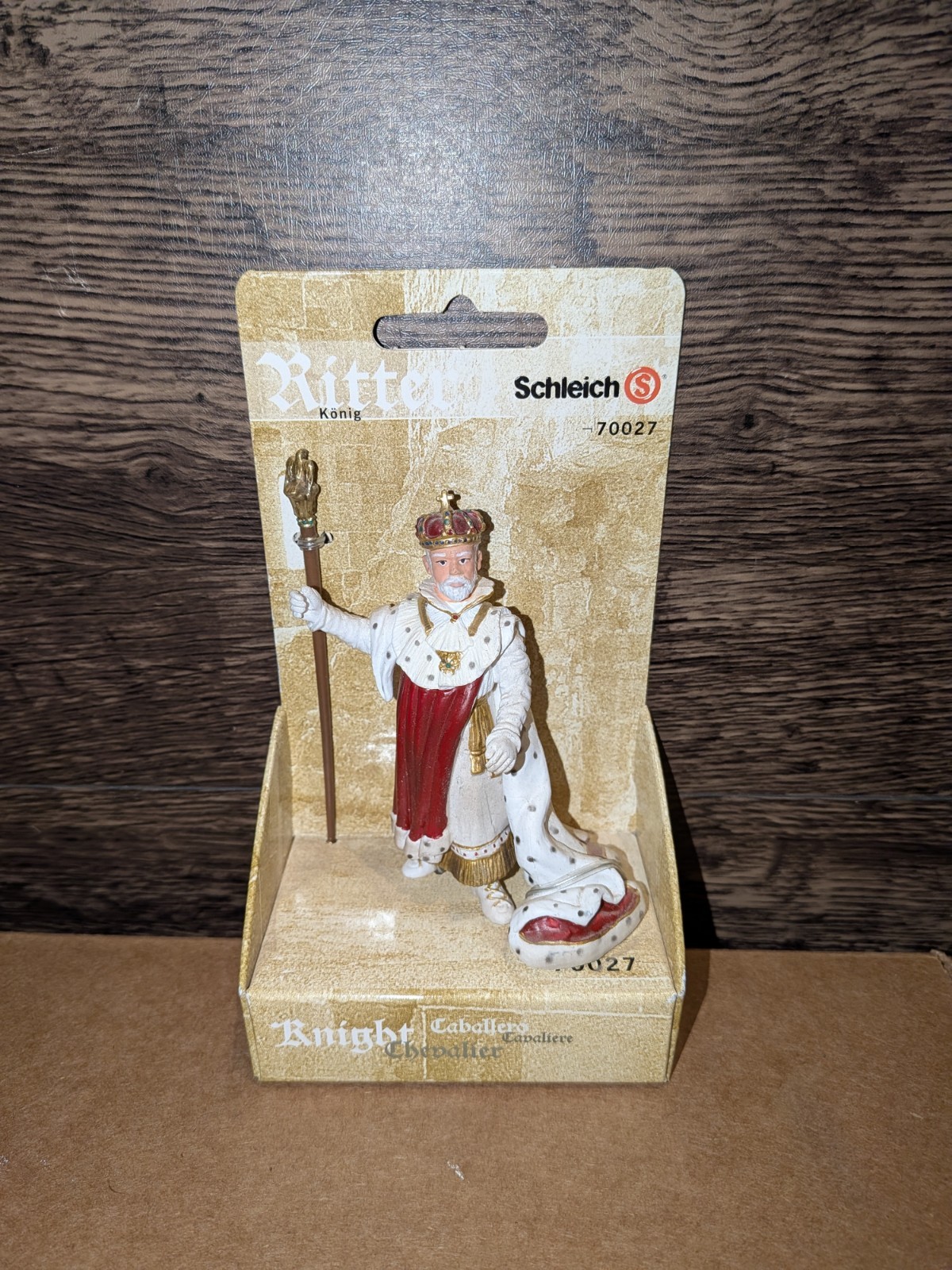 Schleich 70027 Medieval King Konig with Scepter Figure NIB Retired Vintage 2003 Schleich 70027 Medieval King Konig with Scepter Figure NIB Retired Vintage 2003