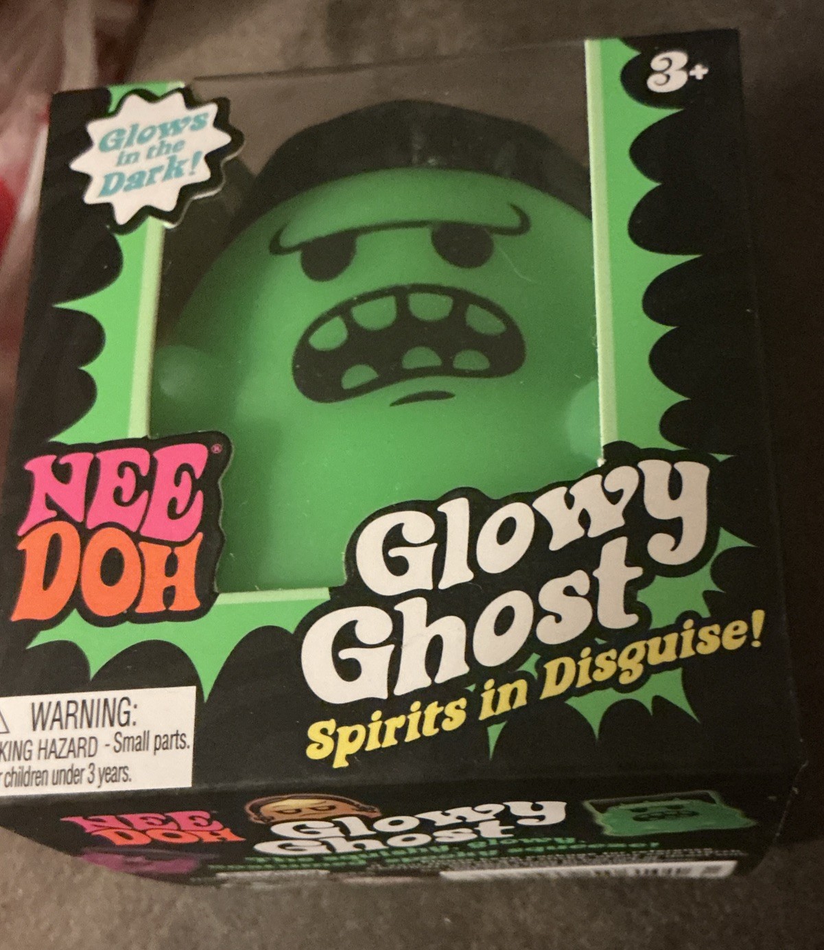 Authentic Schylling Nee Doh Glowy Ghost Green Glow-in-the-Dark Squishy RARE Authentic Schylling Nee Doh Glowy Ghost Green Glow-in-the-Dark Squishy RARE