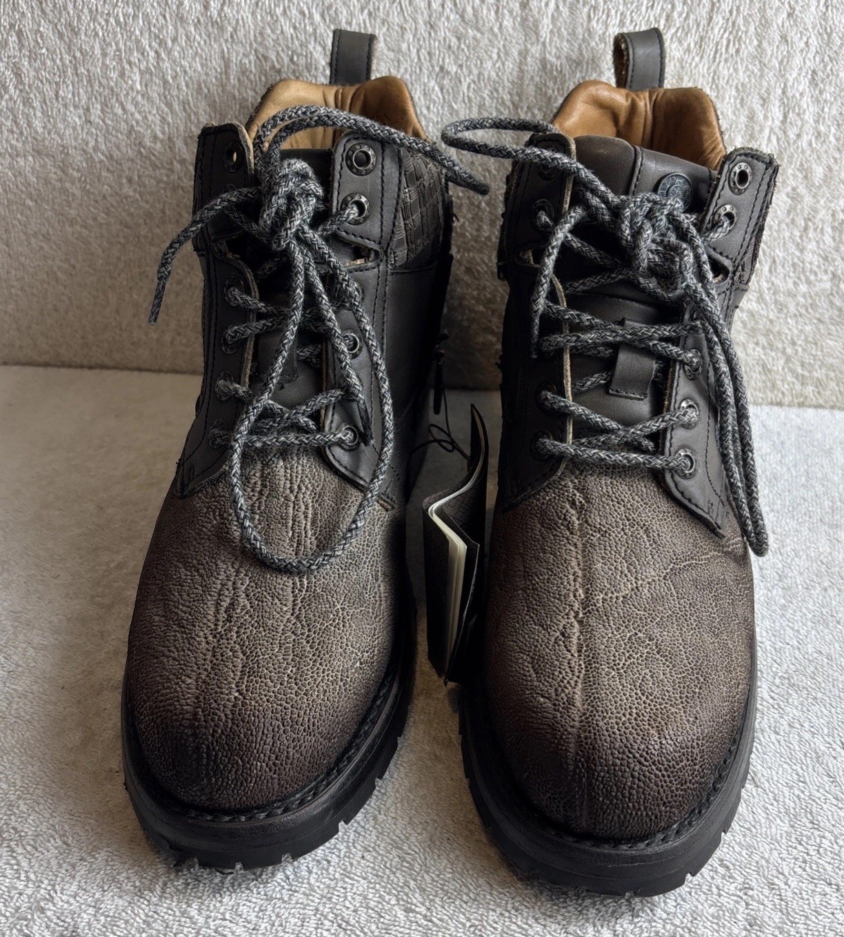 Cuadra Men Exotic Leather Ankle Boots Size 8 #34594 Side Sipper Cuadra Men Exotic Leather Ankle Boots Size 8 #34594 Side Sipper