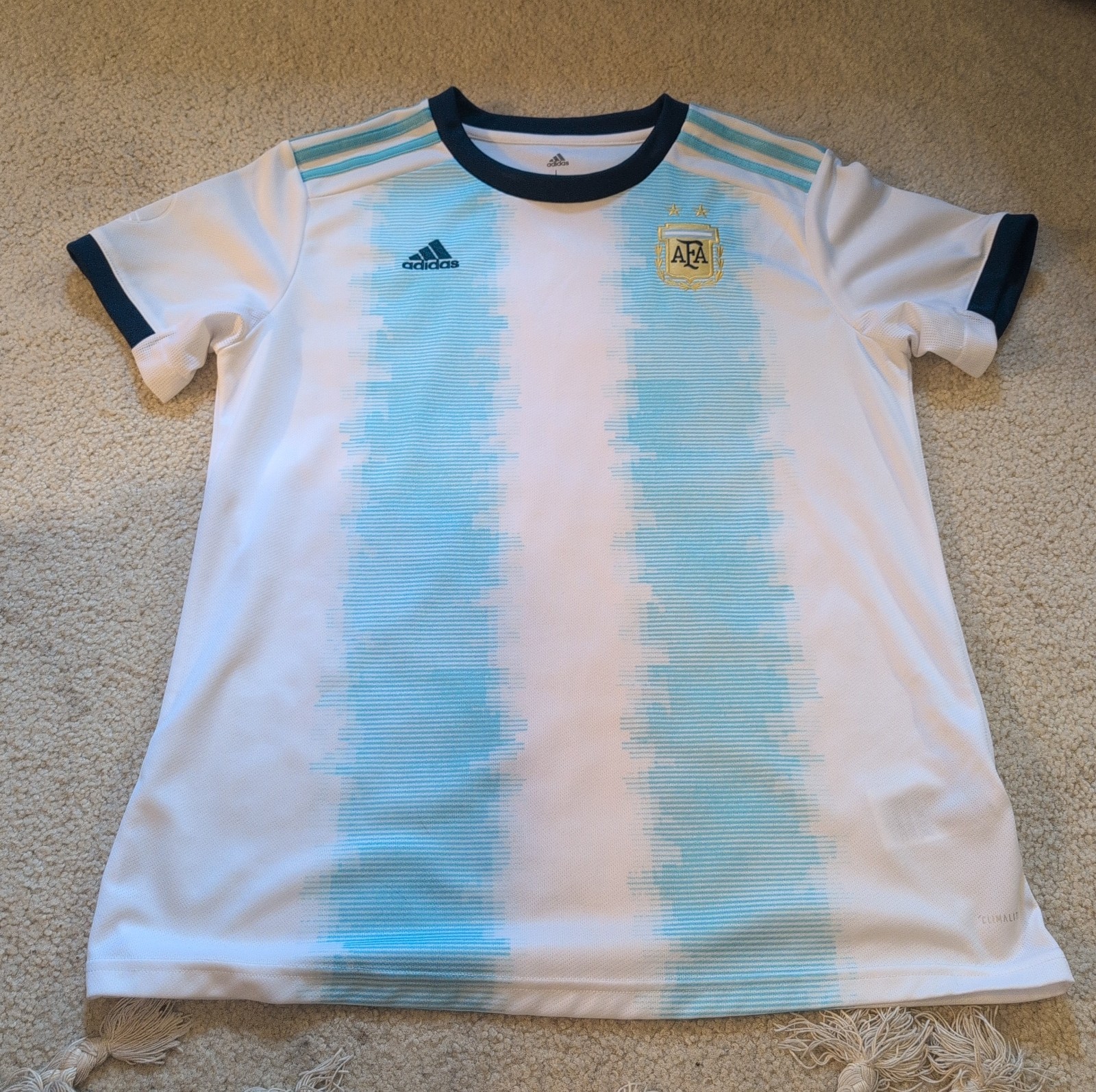 Blue White ADIDAS Argentina National Team 2019/2020 Home Jersey Men’s Size Large