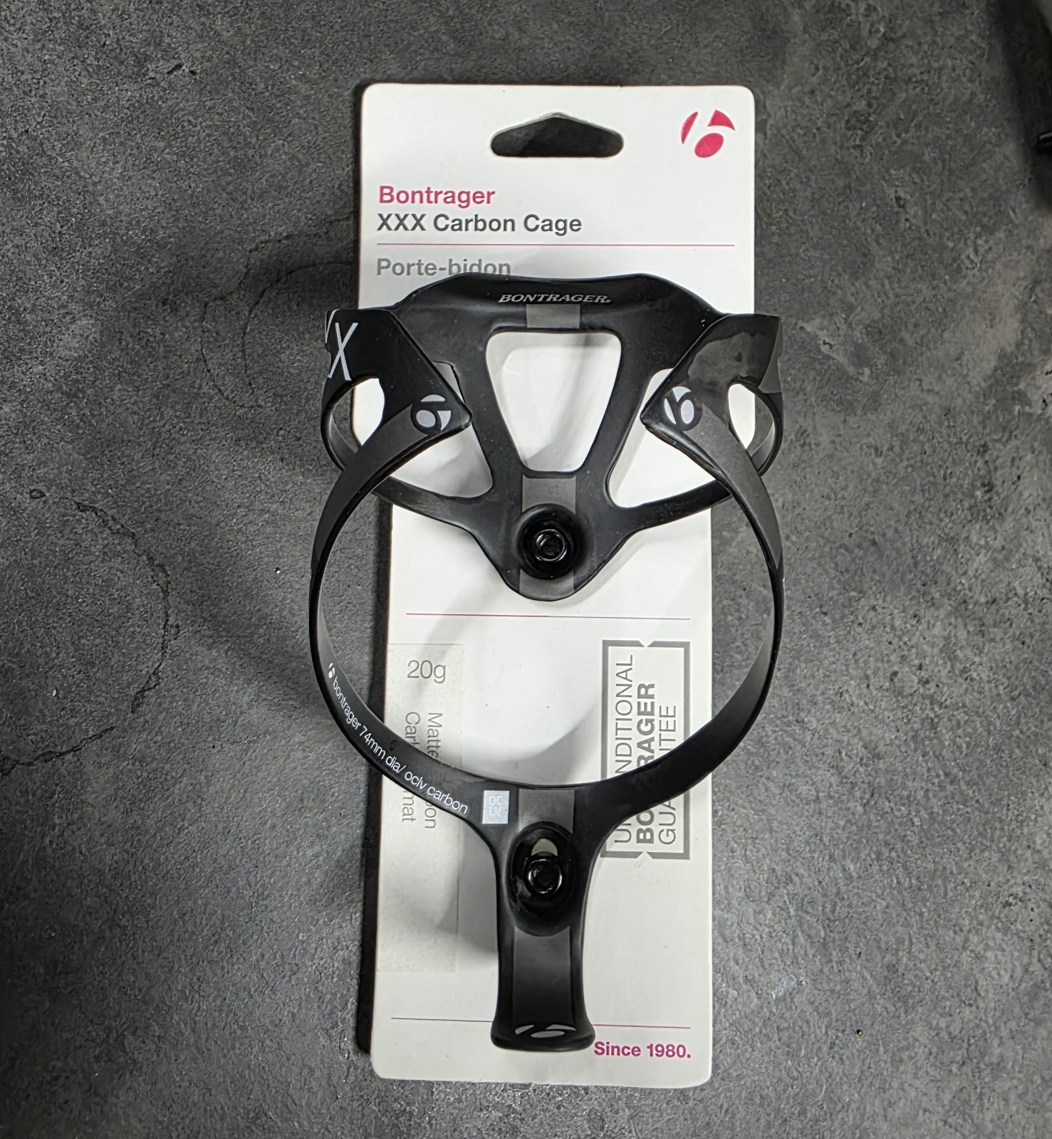 Bontrager XXX Carbon Water Bottle Cage New