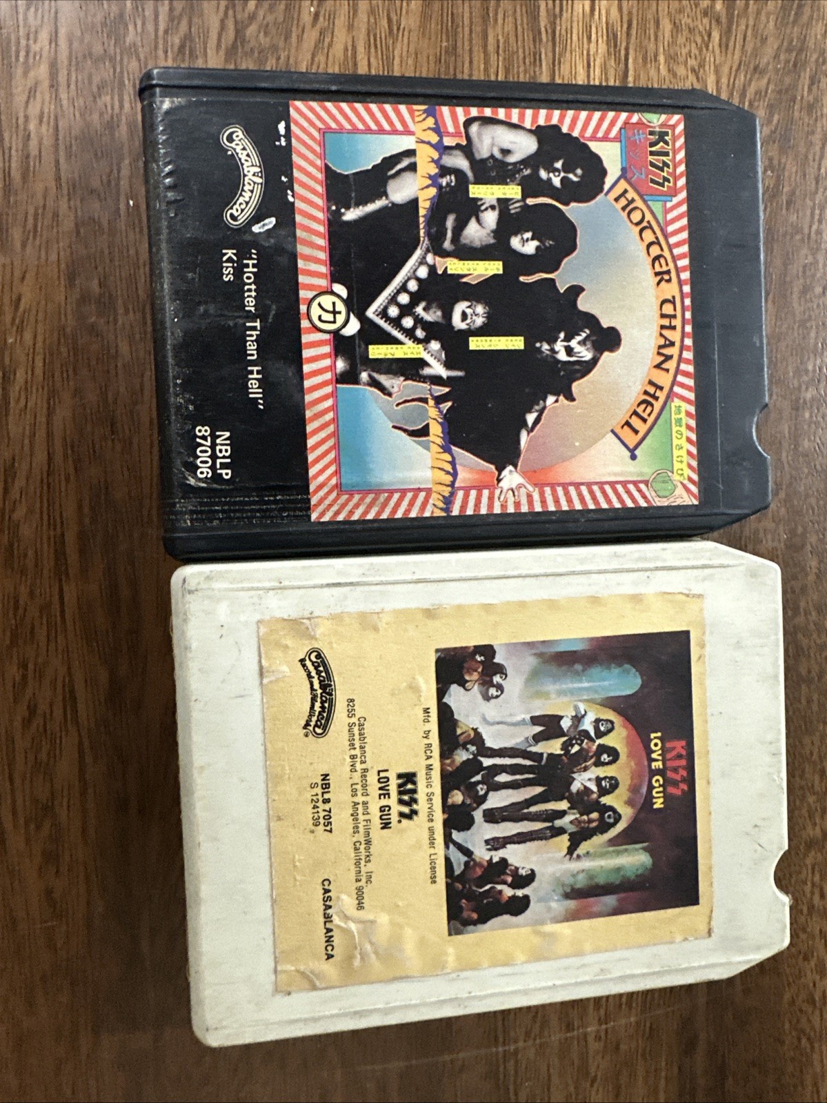 Kiss, Love, Gun Eight Track And Kiss Hotter Than Hell A Track