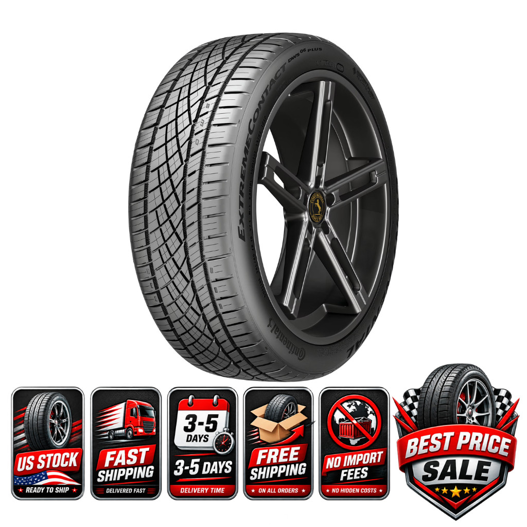 (QTY 1) 245/40ZR18 Continental Extreme Contact DWS06 Plus 97Y XL Passenger Tire