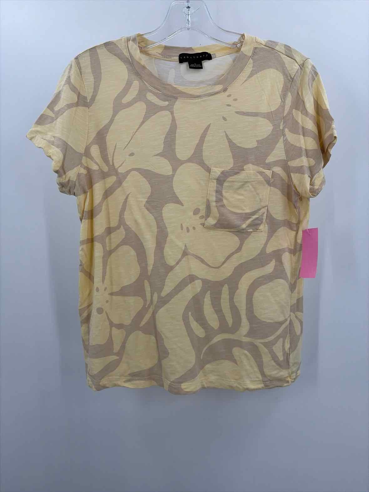 Pre-Owned Sanctuary Yellow Size Large T-shirt Pre-Owned Sanctuary Yellow Size Large T-shirt