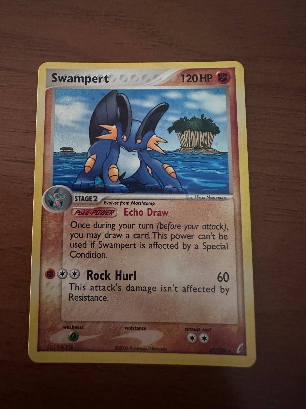 Pokémon TCG Swampert EX Crystal Guardians 27/100 Holo Rare NM Pokémon TCG Swampert EX Crystal Guardians 27/100 Holo Rare NM