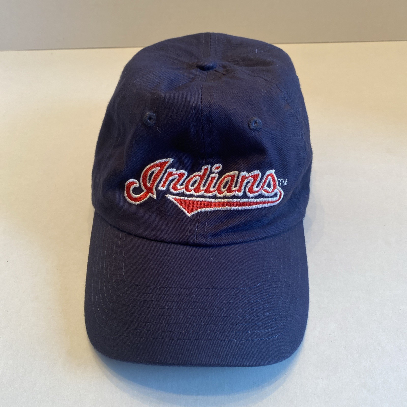 Vintage Cleveland Indians Adjustable Cap Hat MLB Script KC Vintage Cleveland Indians Adjustable Cap Hat MLB Script KC