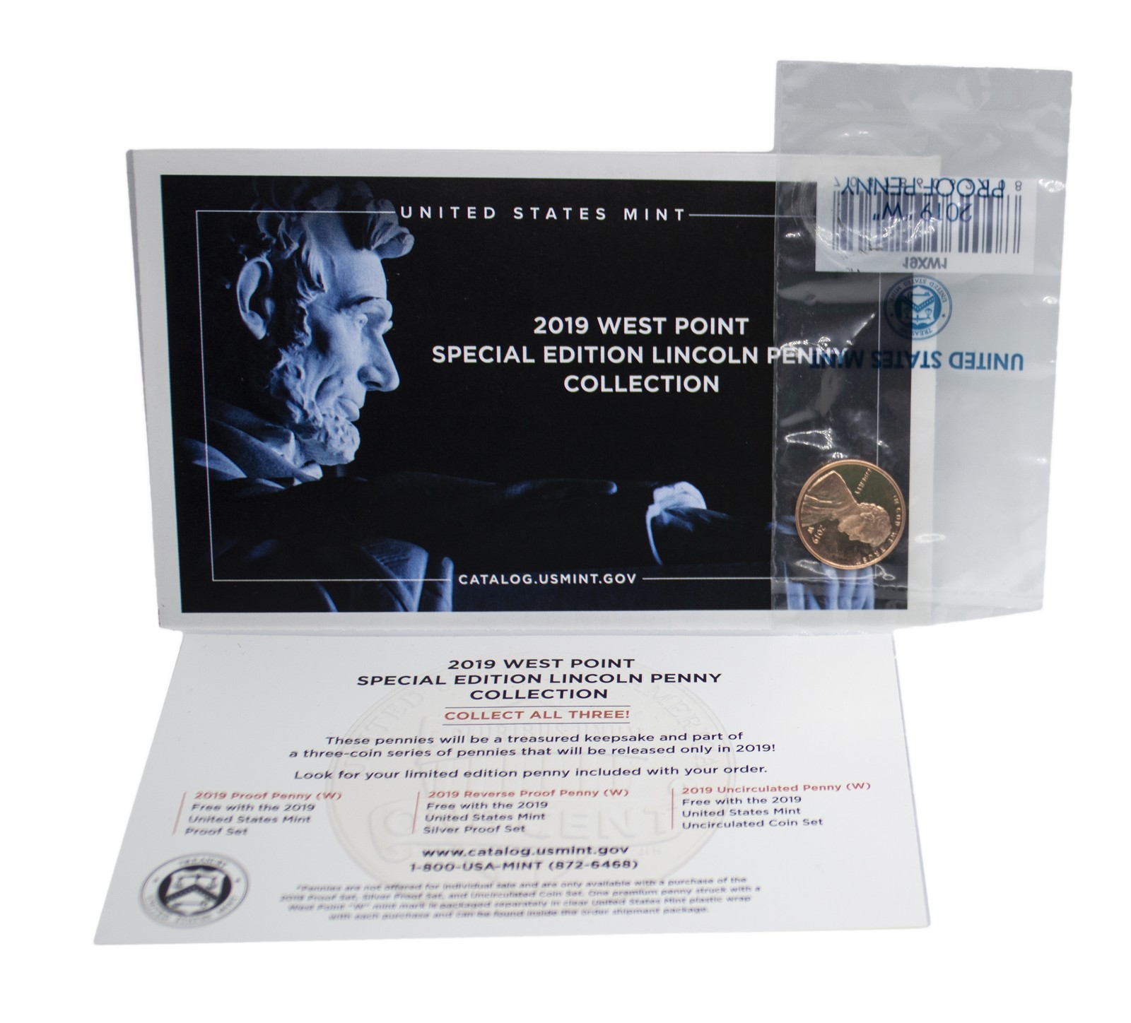 2019 -W West Point Proof Lincoln Special Shield Cent Penny (OGP) 2019 -W West Point Proof Lincoln Special Shield Cent Penny (OGP)