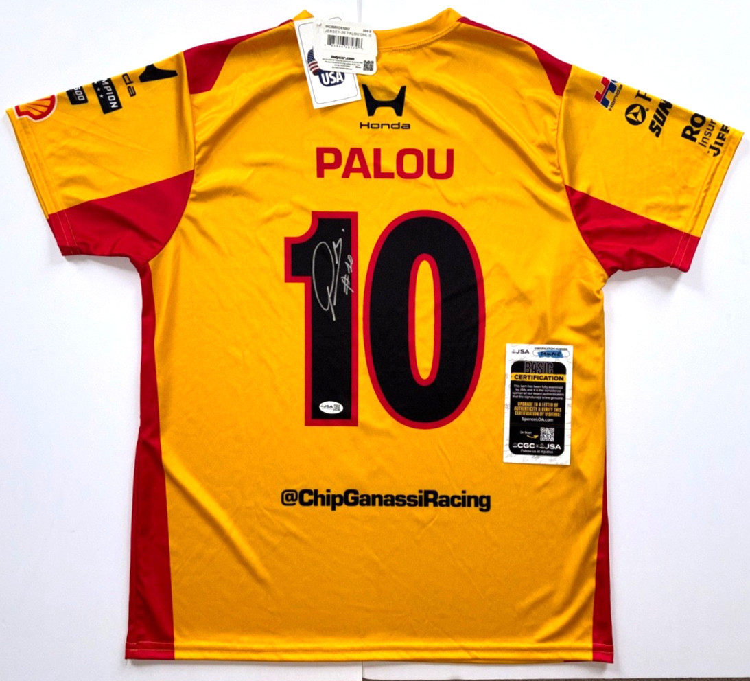 2026 ALEX PALOU SIGNED INDIANAPOLIS INDY 500 JERSEY SHIRT RACING IRL CHAMP JSA