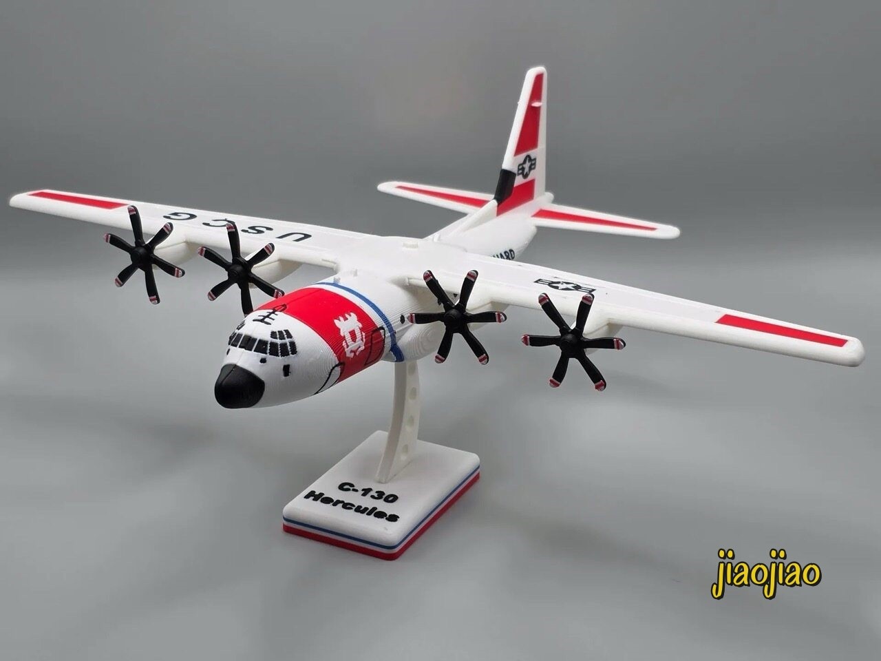 USCG HC-130, USAF C-130J Hercules, Blue Angels FAT ALBERT, Plastic Assembly Kit
