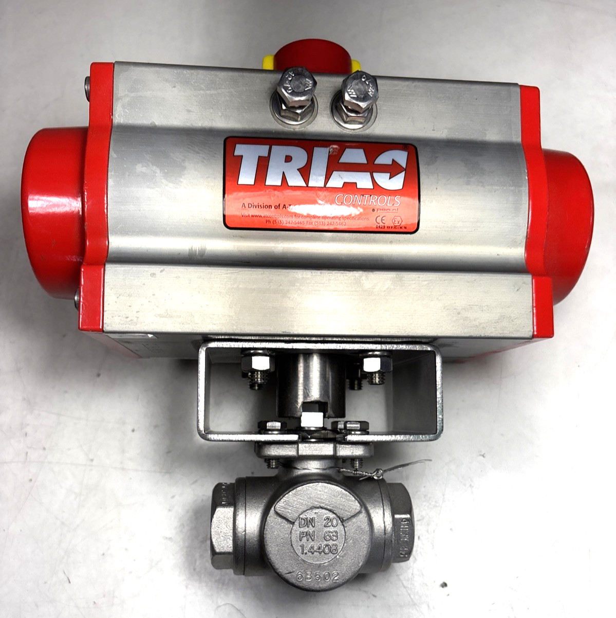 Triac 2R80SO AUTOMATED 3 WAY MULTI-PORT BALL VALVE SERIES 38 1000PSI WOG
