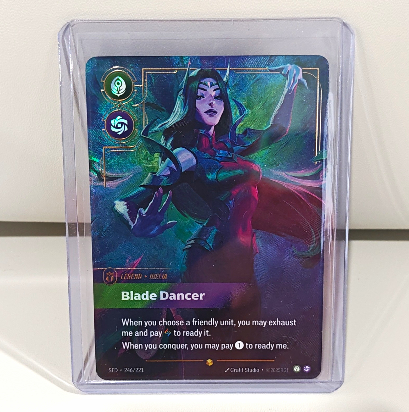 Riot Games Blade Dancer Irelia Foil Full Art Legend 246/221 SFD EN 2025