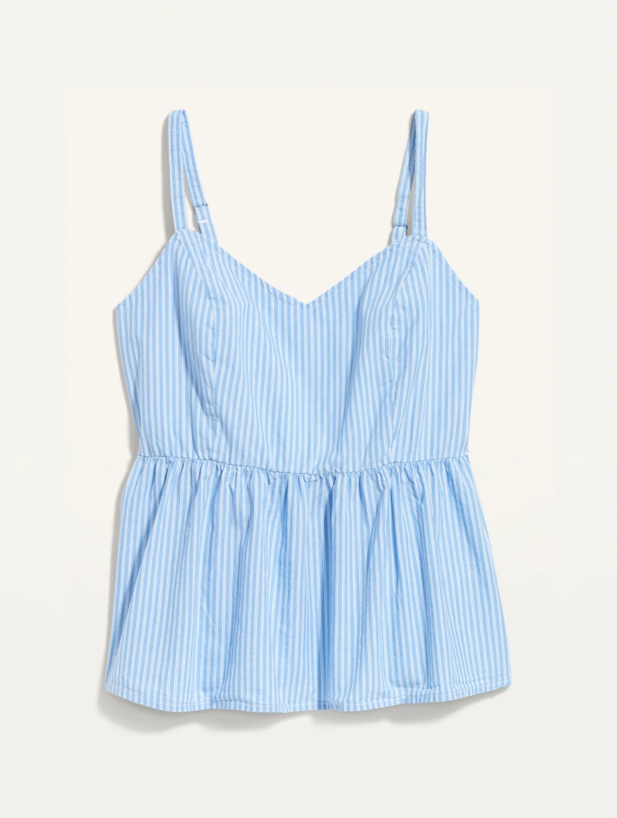 Old Navy Women’s Striped Smocked Babydoll Cami Swing Top Size XL $25