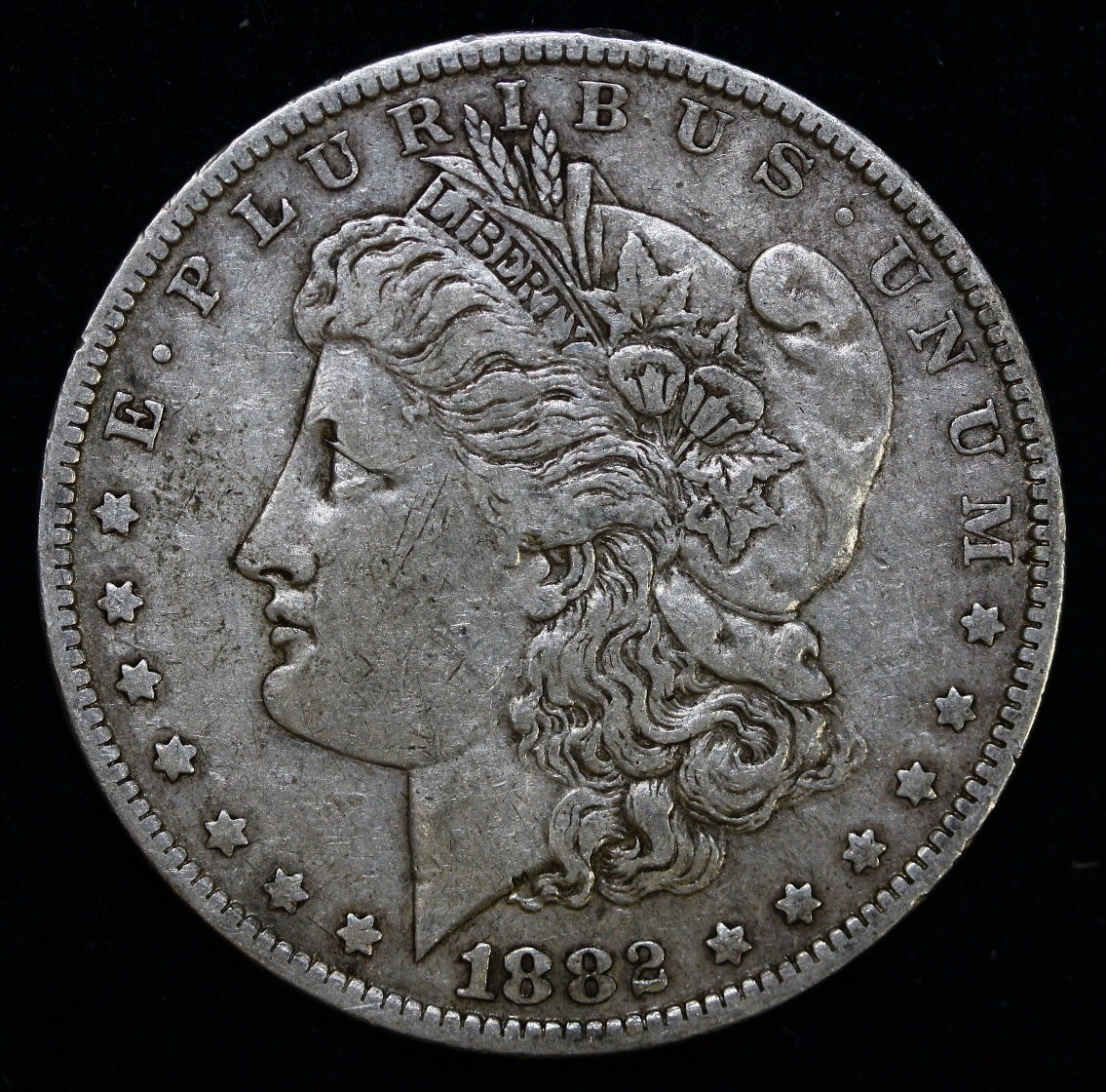 1882-O/S Morgan Silver Dollar XF #Q22 1882-O/S Morgan Silver Dollar XF #Q22