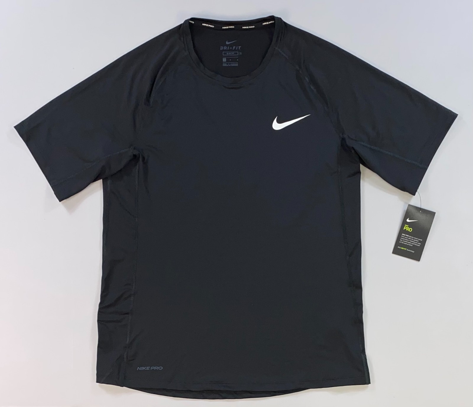 Men\'s Nike Pro DQ6208-010 Black SLIM FIT Dri Shirt