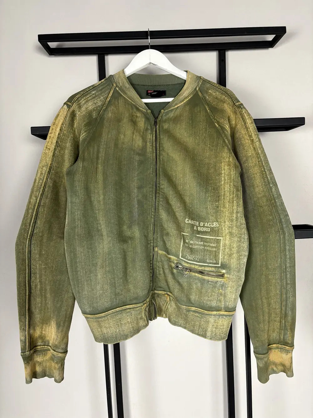 Diesel Vintage Y2K Distressed Sweatshirt Zip Jacket Faded Washed Archive 2000s