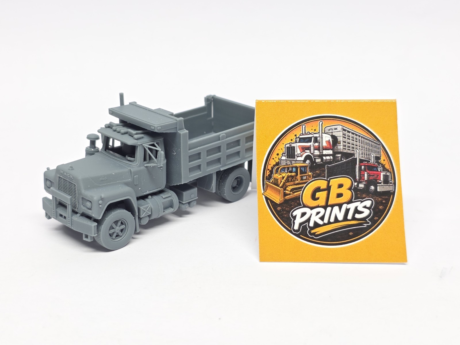 GB Prints 1/87 HO Vehicle Mack R600 Single Axle Dump Truck