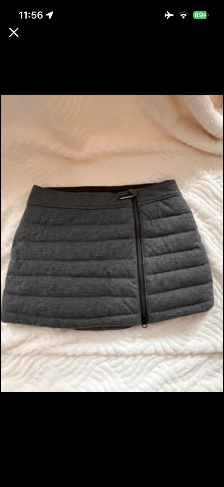 Lole Duvet Skirt Duck Down DWR Quilted Mini Skirt Size XS