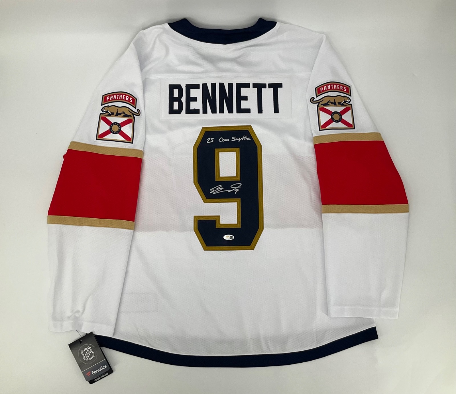SAM BENNETT FLORIDA PANTHERS 25’ SC SIGNED AUTHENTIC NHL JERSEY JSA WITNESS COA SAM BENNETT FLORIDA PANTHERS 25’ SC SIGNED AUTHENTIC NHL JERSEY JSA WITNESS COA