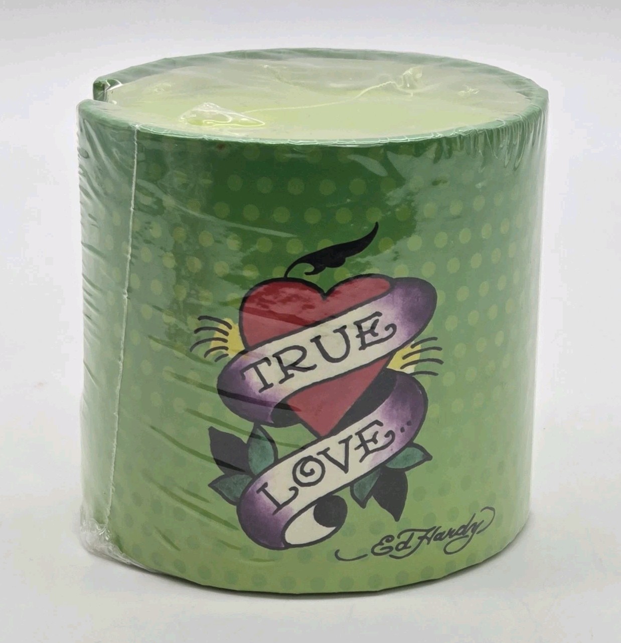 ED HARDY True Love Green Memo Cylinder Note Pad Round Notes Desk Decor 2012 ED HARDY True Love Green Memo Cylinder Note Pad Round Notes Desk Decor 2012