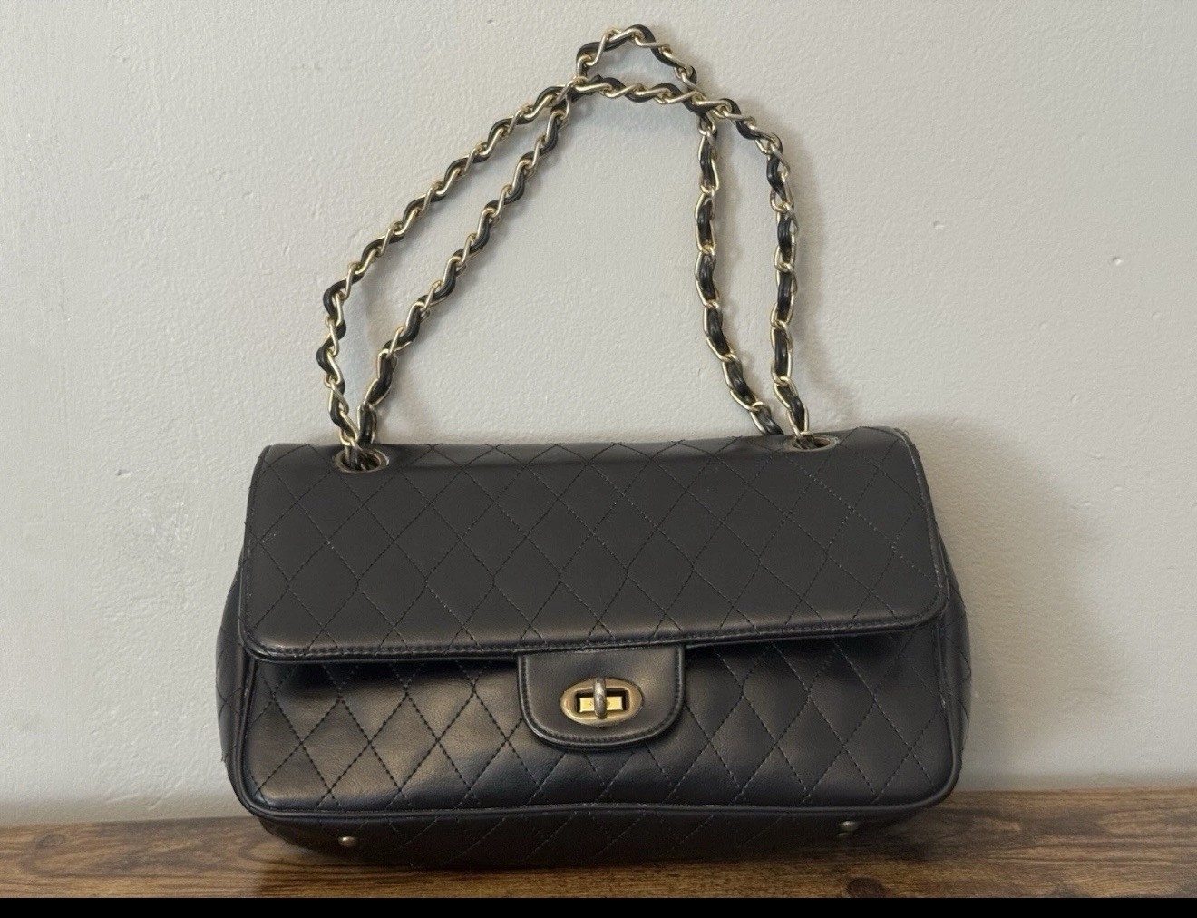 Vintage Meyers Made In The USA Quilted Double Flap Shoulder Bag