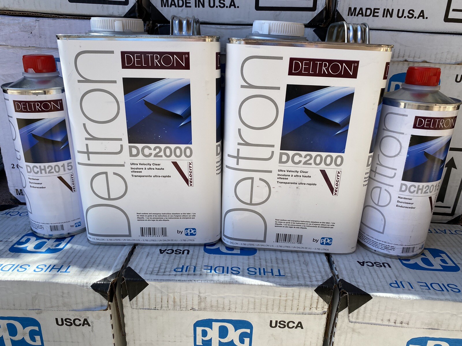 PPG 2 Gal Deltron NXT DC2000 Ultra Velocity Clearcoat 2 Qt DCH2015 2 Kits