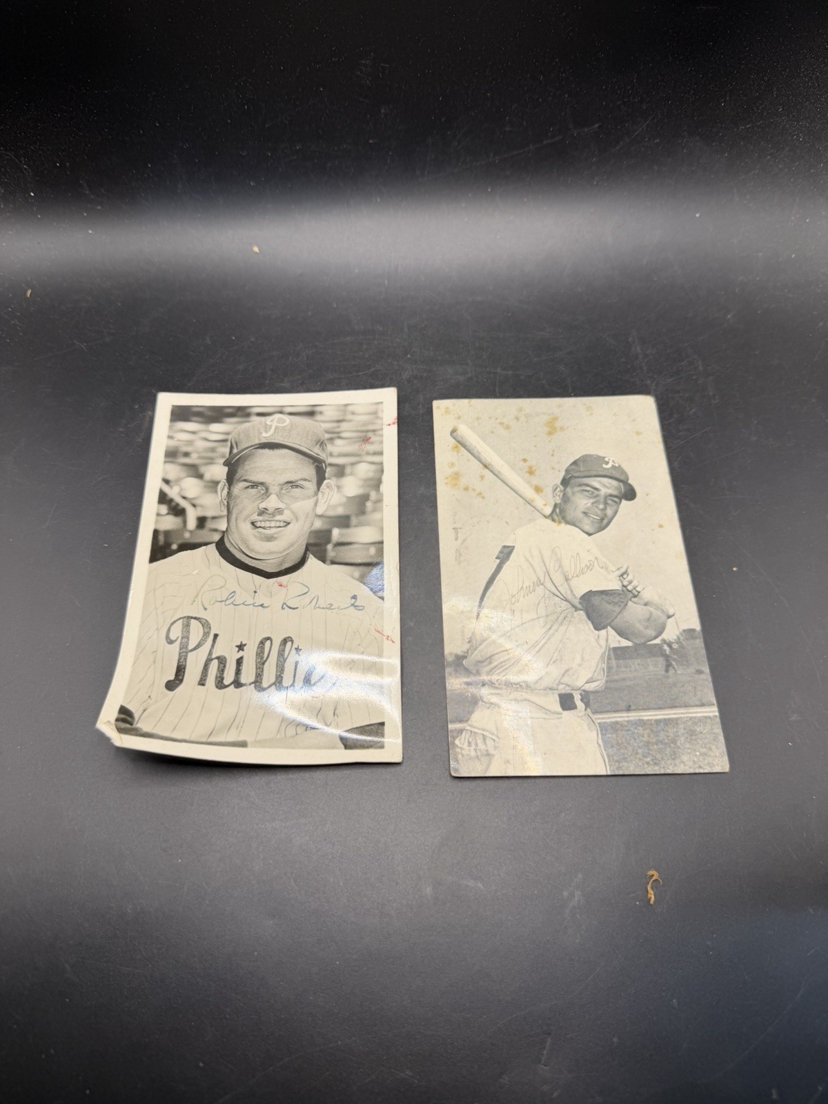 Vintage 1961 1962 Robin Roberts Johnny Callison Signed Phillies Postcards Lot 