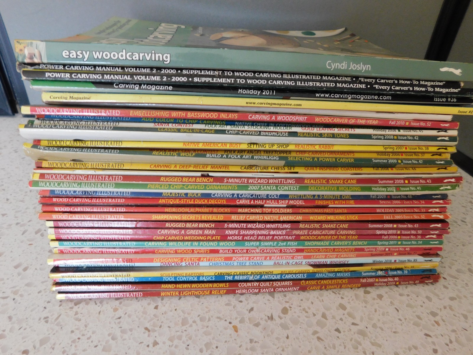 Lot 33 2007-2018 Various Wood Carving & Wood Carving Illustrated Magazines, 3/61 Lot 33 2007-2018 Various Wood Carving & Wood Carving Illustrated Magazines, 3/61
