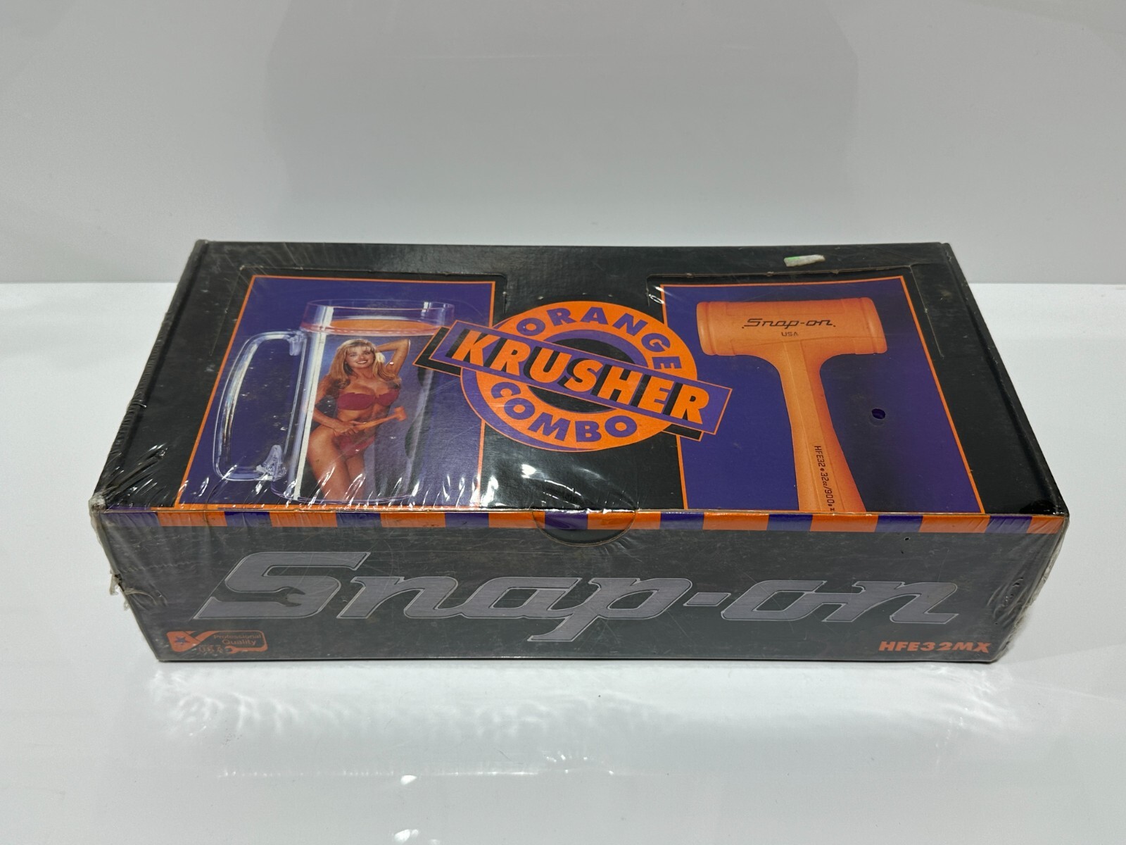 NOS Snap On Tools Collectible Hammer & Cup,  Orange Crusher Combo HFE32MX Sealed