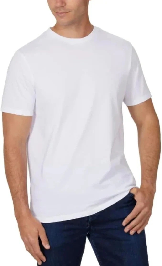 NWT Kirkland Signature 6 Pack Men\'s Size L Crew Neck White T-Shirts NWT Kirkland Signature 6 Pack Men\'s Size L Crew Neck White T-Shirts