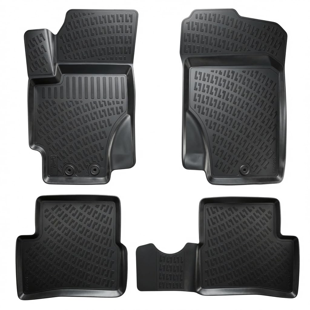 RizLiner 3D Rubber Floor Mats Fits Hyundai Accent 2006-2011
