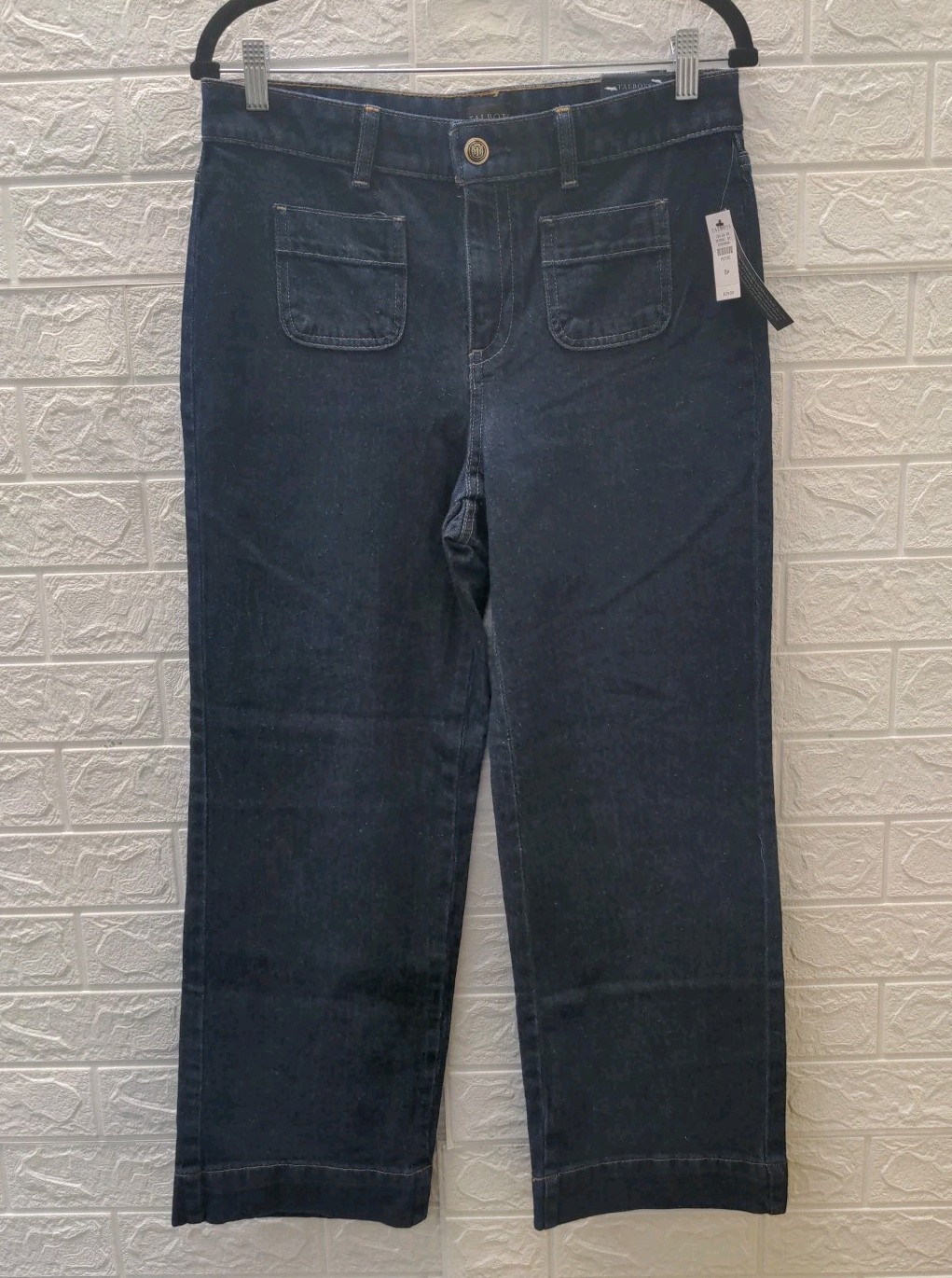 New Talbots Patch Pocket Classic Jeans Trousers Astoria Wash Size 8P