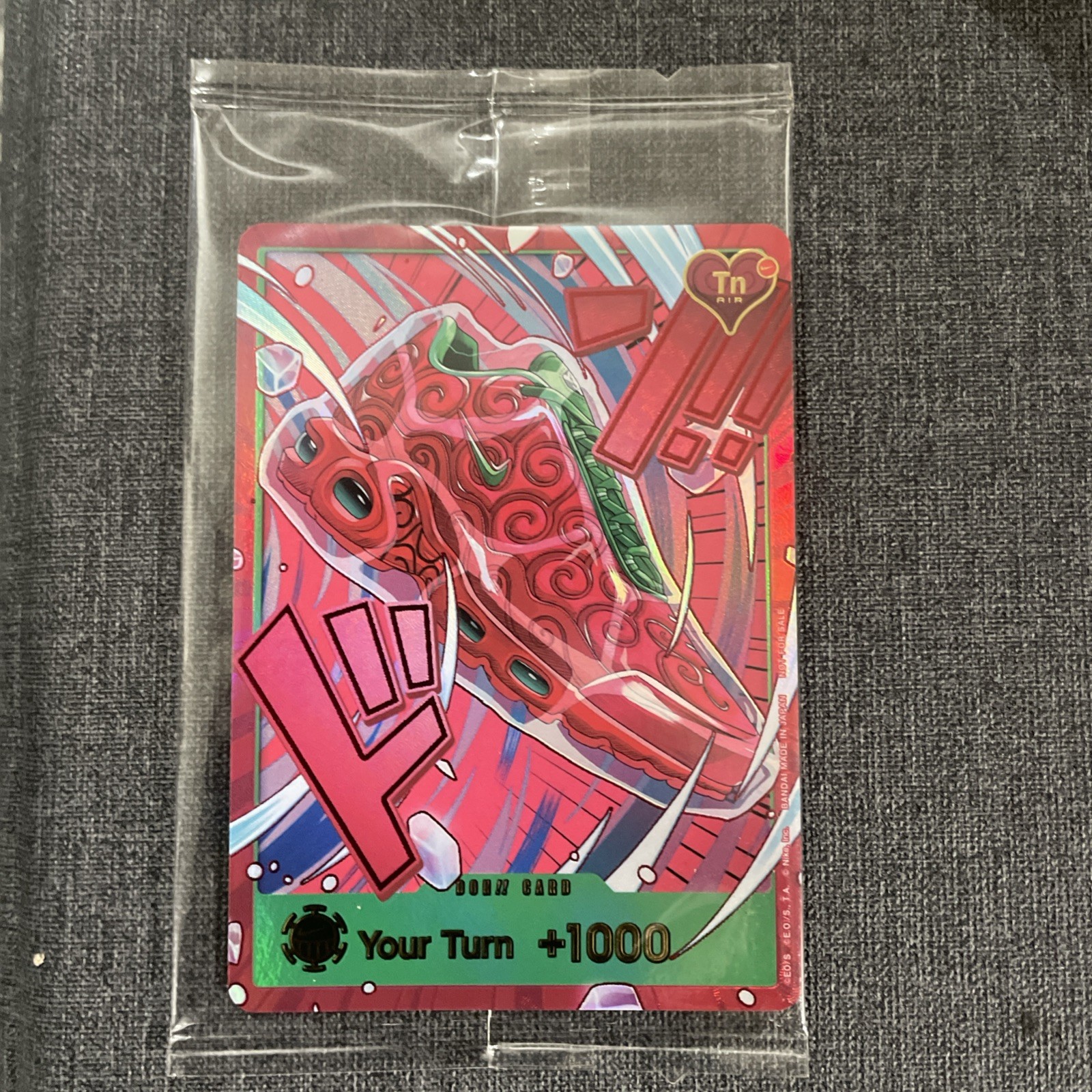 One Piece x Nike 2026 Air Max Plus Ope Ope DON Promo Card (English) Ungraded One Piece x Nike 2026 Air Max Plus Ope Ope DON Promo Card (English) Ungraded