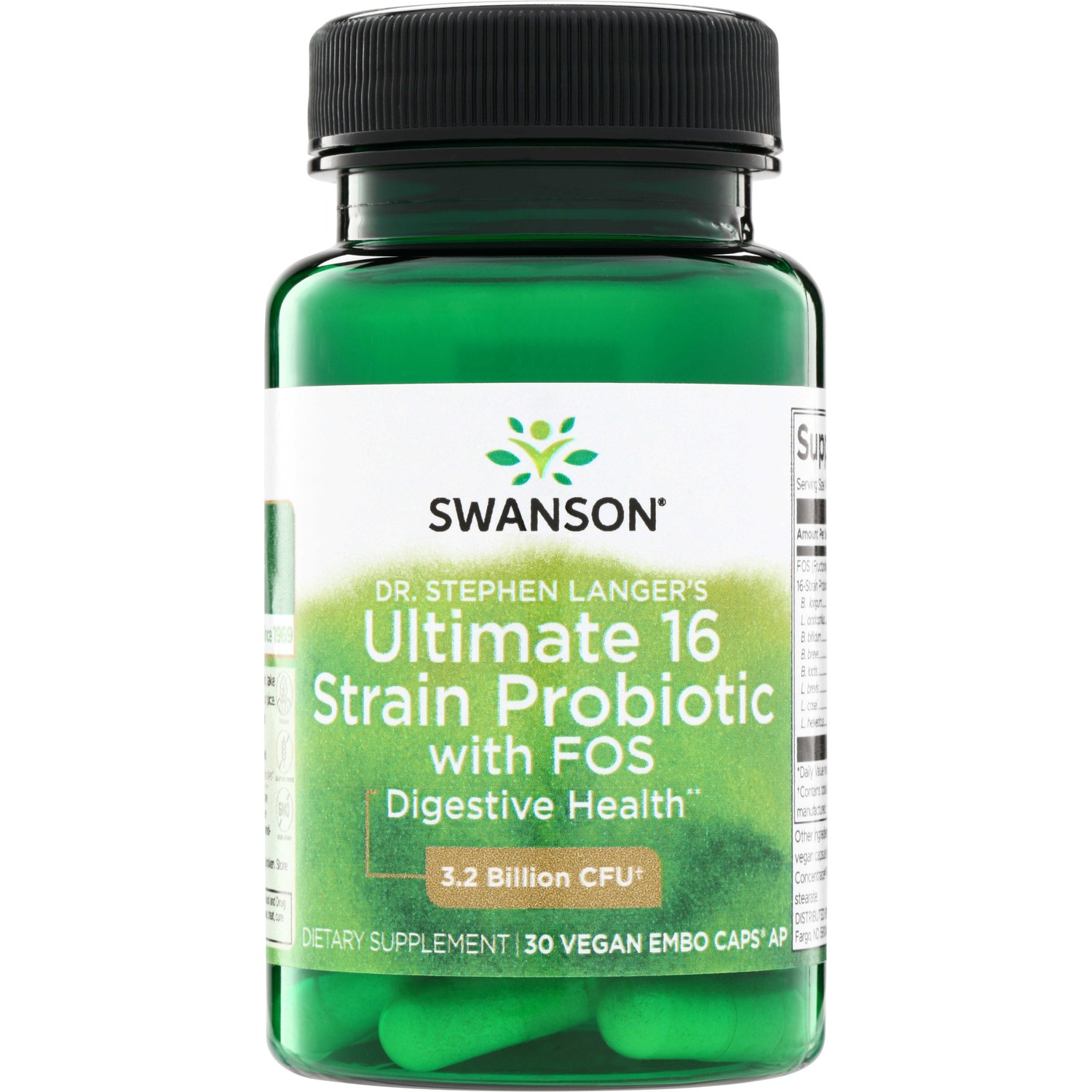 Swanson Dr. Stephen Langer\'s Ultimate 16 Strain Probiotic with Fos Swanson Dr. Stephen Langer\'s Ultimate 16 Strain Probiotic with Fos