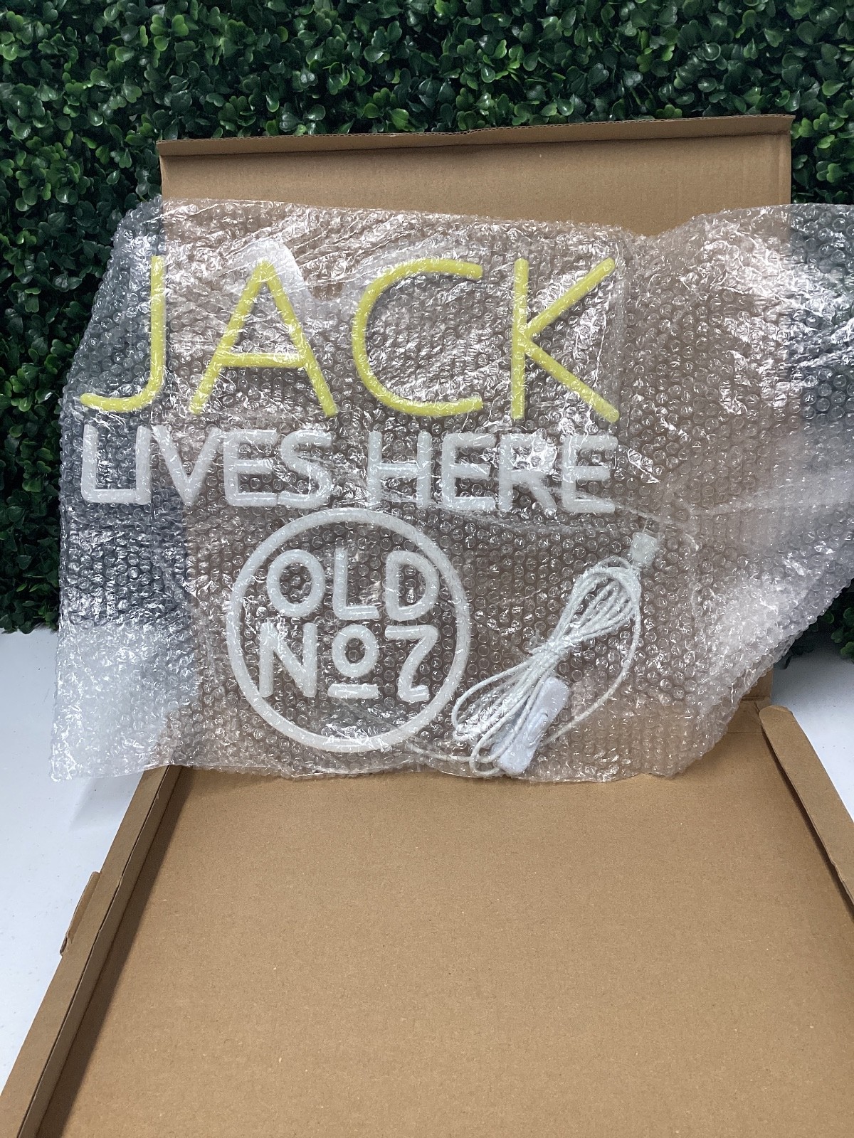 Jack Lives Here Old No 7 Light-Up Wall Sign