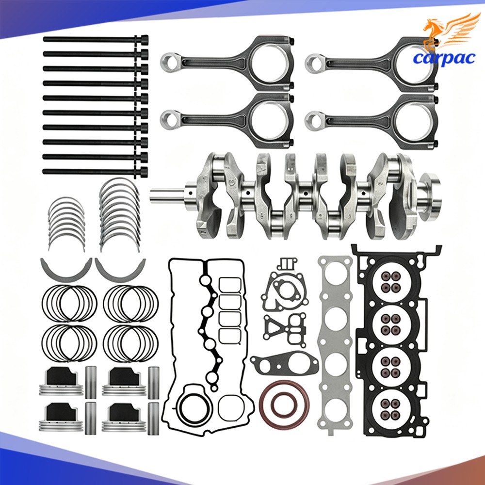 G4KE Engine Overhaul Rebuild Kit + Crankshaft + 4X Con Rods for Hyundai KIA 2.4L