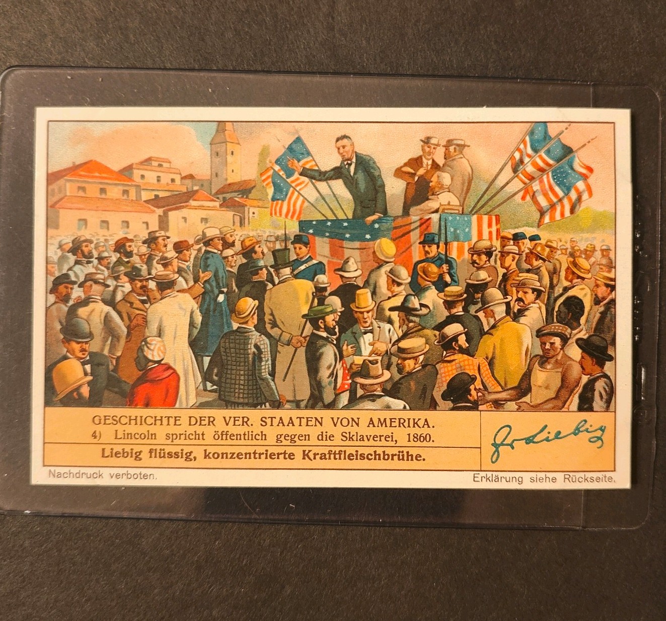 1938 USA President Abraham Lincoln Speech Card 1938 USA President Abraham Lincoln Speech Card