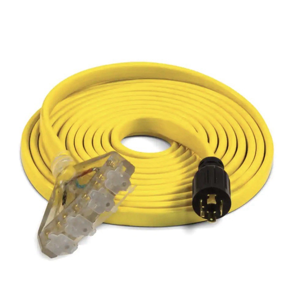 Champion Power Equipment 25ft. 30 Amp 125/250-Volt Flat Generator Extension Cord Champion Power Equipment 25ft. 30 Amp 125/250-Volt Flat Generator Extension Cord