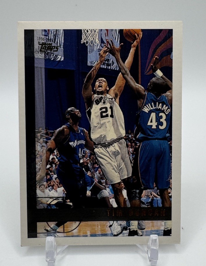 1997-98 Topps #115 Tim Duncan Rookie Card San Antonio Spurs Hall of Fame