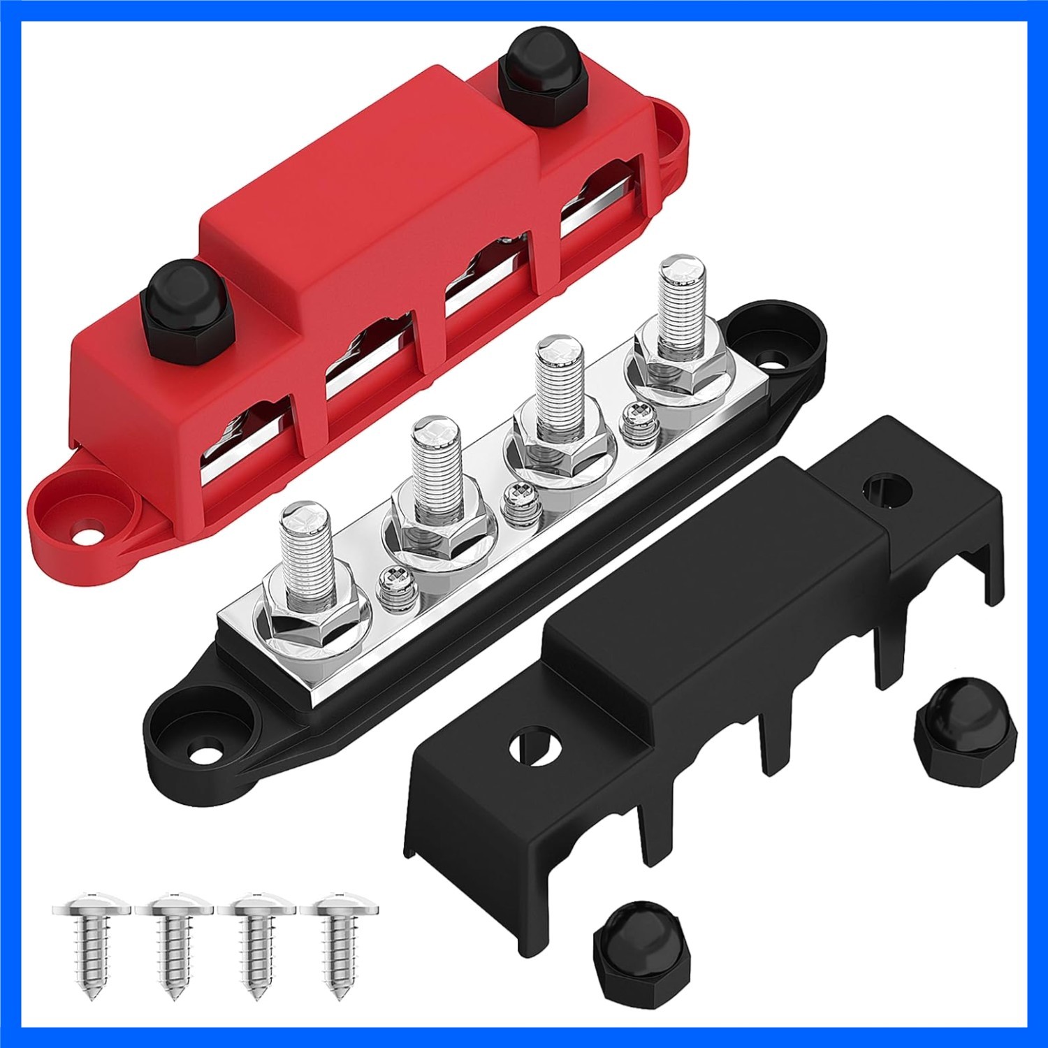 Versatile 250A 12V Bus Bar Terminal Block for Automotive & Marine Applications