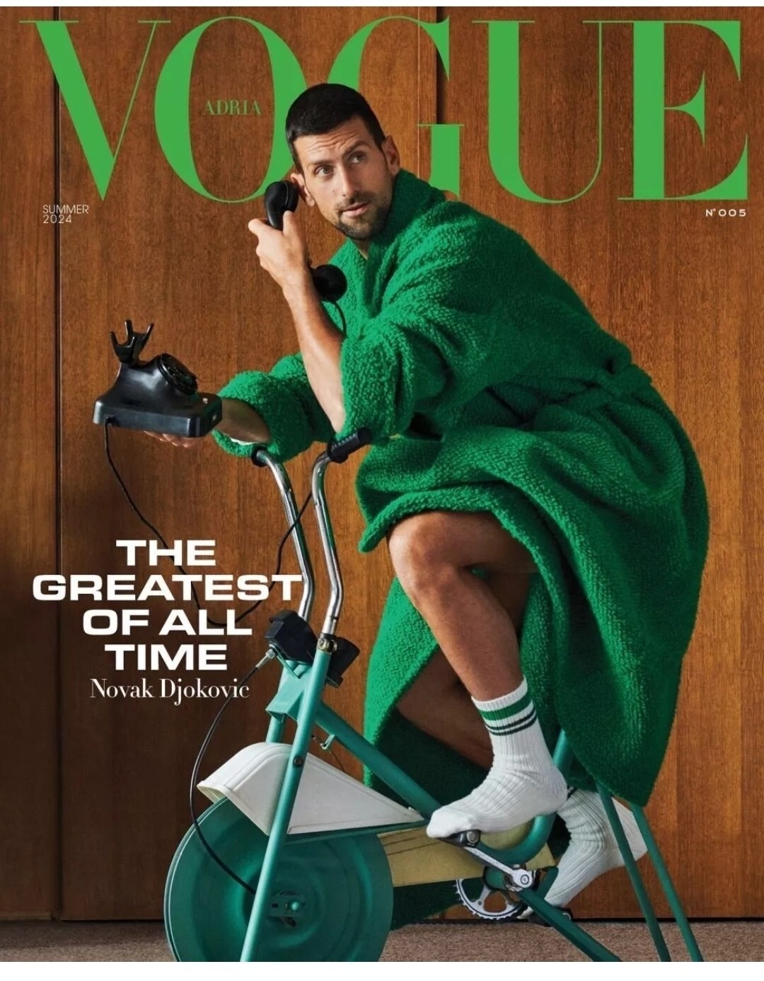 VOGUE ADRIA cover NOVAK DJOKOVIC  2024. / NEW MAGAZINE