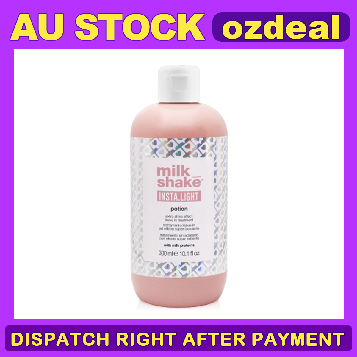Milk Shake insta light potion extra shine effect leave in treatment with milk AD