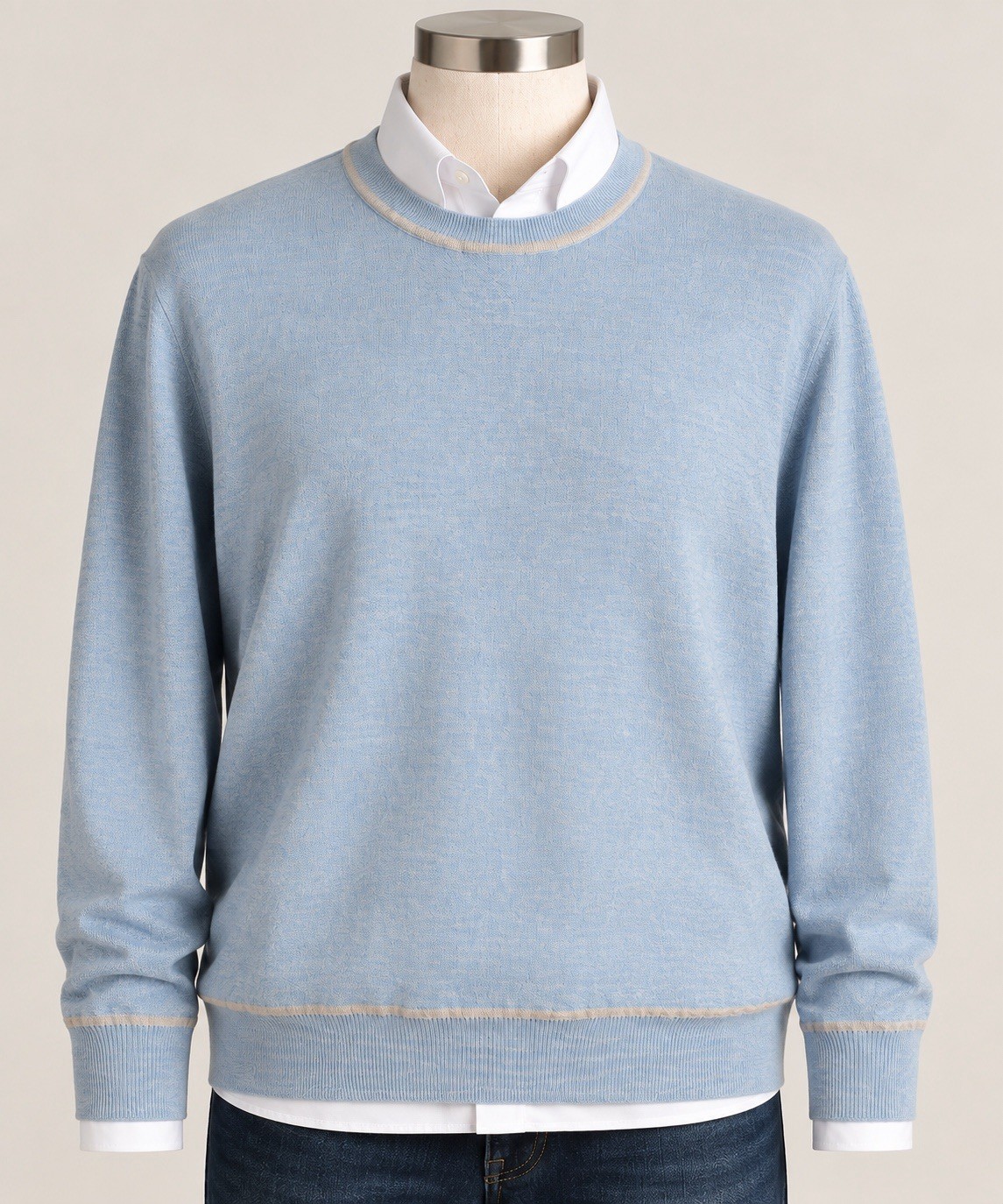 Nordstrom SILK CASHMERE Sweater Mens XL Blue Pullover Crew Neck Soft NWOT Nordstrom SILK CASHMERE Sweater Mens XL Blue Pullover Crew Neck Soft NWOT