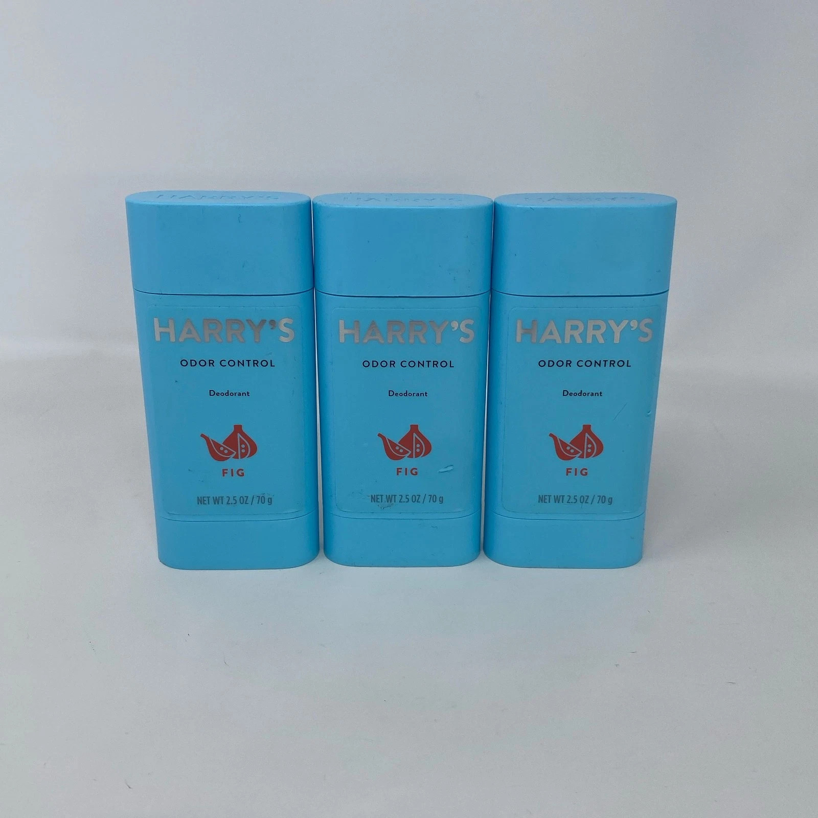 Harry\'s Fig Odor Control Deodorant 2.5oz Sticks, 3-Pack Aluminum-Free