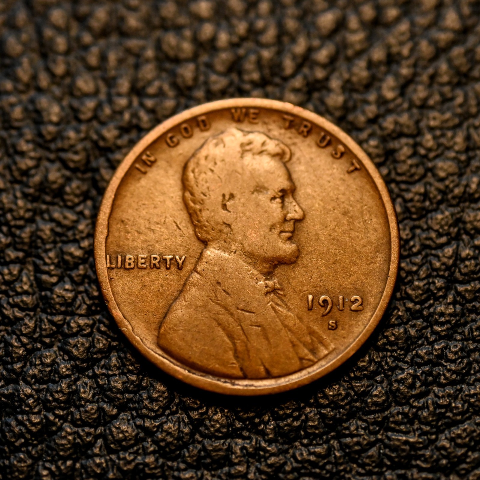 1912-S Lincoln Cent ~ VERY GOOD (VG) Condition ~ COMBINED SHIPPING